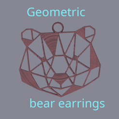 bear-v2-final.png Free STL file Geometric bear earrings (v2)・Design to download and 3D print