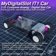 MyDigitalSlot 111 Car 1/32 Complete Analog / Digital Slot Car Chassis and Body, Rims and Bushings, Gears and Guide! patib ith E hort’Can} g Can.and F1 Pe / Adjustable Chas$is rer sti 5 diffe ha - Ready‘for 3mm and.2.38mm stahdard axle: C4 ‘- One main*body part’ printable with Very little supports MyDigitalSlot IT1 Car, 1/32 Complete Analog / Digital Slot Car
