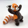 Climbing-Red-Panda-02.jpg 3D file Climbing Red Panda Toy・3D printing template to download