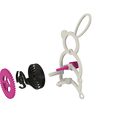 Image0003b.png Windup Bunny 2 With a PLA Spring Motor and Floating Pinion Drive