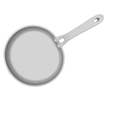 model.png 3D Bratpfanne Modell | Druckbares Küchenzubehör STL