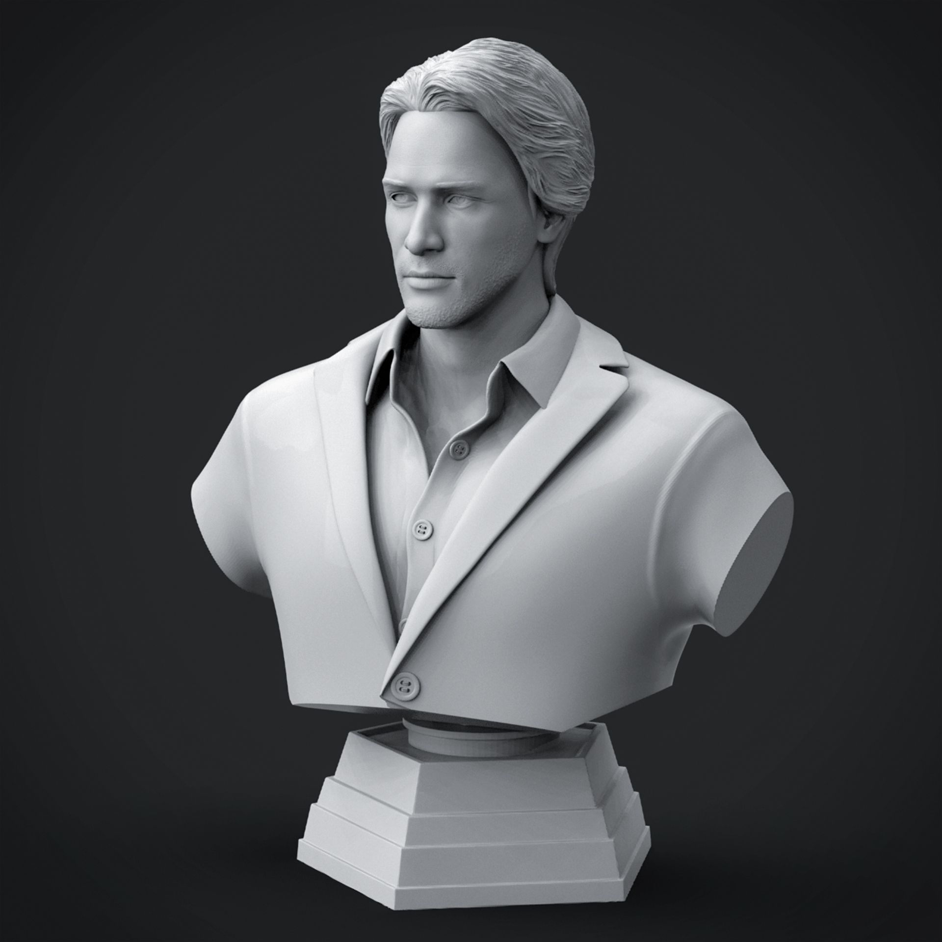 Keanu Reeves Stl Download STL file Keanu Reeves Bust • 3D print design • Cults