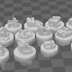 zombie_apoc_supply_tokens.jpg Fichier STL Jetons de ravitaillement pour l'apocalypse zombie des derniers jours・Design pour imprimante 3D à télécharger