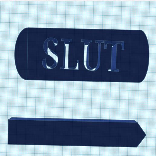 slut 1.jpg STL file punishing slap・3D printable model to download, carolh59