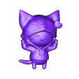 Cat.stl cat hooded keychain