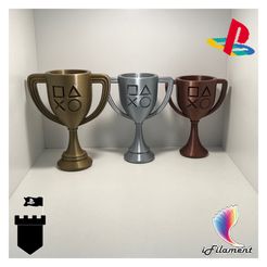 PS5 trophies (Gold, Silver and Bronze)