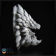 Bazelgeuse_Side.jpg 3D 打印怪物猎人头像 - Bazelgeuse 壁挂奖杯