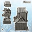 3.jpg Large wooden bakery with annex and large sign (4) - Medieval Gothic Feudal Old Archaic Saga 28mm 15mm RPG