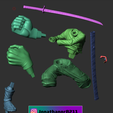 Cut_2.png Rengoku - Demons Slayer 3D print model