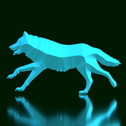 LSVI-Wolf.png Бегущий волк - Low Poly