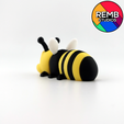 Flexi-Bee-Remb-Studios-4.png Cute Flexi Bee | Print-in-place | Без поддержки