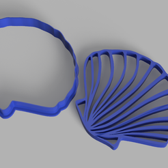 seashell.png sea shell cookie cutter