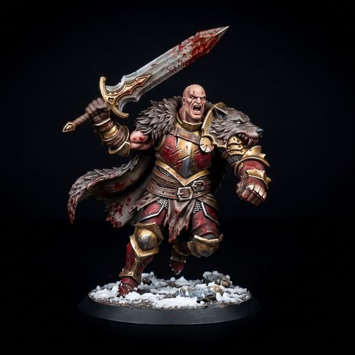 Goliath King – Fantasy Miniature STL (32mm Tabletop RPG)