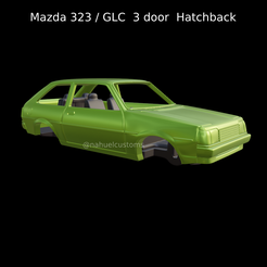 Nuevo-proyecto-27.png Fichier STL Mazda 323 / GLC 3 portes à hayon・Design pour imprimante 3D à télécharger