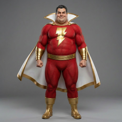 👾 LT. Captain Marvel Fat・ STL File for 3D printing・Cults