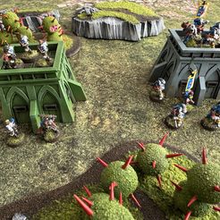 Glorious 1990s Bunker Fortifcation Terrain