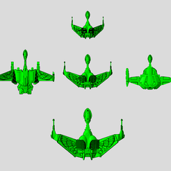 BOP-Kit-Overview.png Free STL file FASA Bird of Prey and Derivatives: Star Trek starship parts kit expansion #5・3D printing idea to download