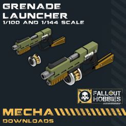 FOH-Mecha-Grenade-Launcher-1.jpg 3D-Datei Mecha Granatwerfer im Maßstab 1/100 und 1/144・Modell für 3D-Drucker zum Herunterladen