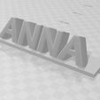 ANNA.jpg First name ANNA in relief