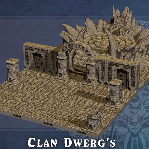 resize-covers-5-dwarven-util-junk-1.jpg Download file Dwarven Kingdom: Clan Dwerg's Throne of the Second Son • Design to 3D print, AetherStudios
