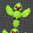 RingNeckPhoto1.jpg Flexi Articulating Ring Neck Bird Parrot