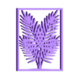 PalmLeafFrame_001_black.stl Palm Leaf Frame — Wall Art SVG