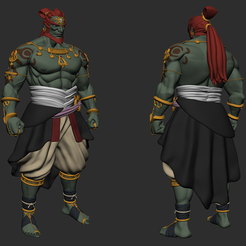 12312.png STL file Ganondorf - The legend of Zelda: Tears of the Kingdom・3D print design to download