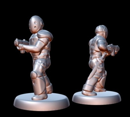 Wastoid Slinger (18mm scale) - 3D model önizlemesi