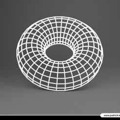 2002PLB010_Sous_verre_04_TORE.jpg STL file Coaster 04 - Trompe l'oeil - TORE・3D print model to download