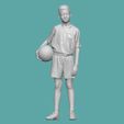 DOWNSIZEMINIS_boyball299a.jpg BOY WITH  SOCCER BALL PEOPLE CHARACTER FOR DIORAMA