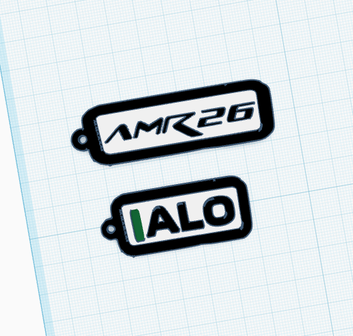 Key rings AMR26 & ALO (Alonso)