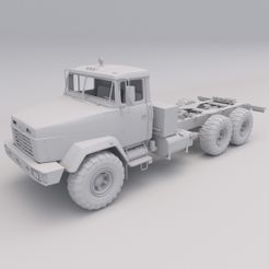 Kraz Truck 1.jpg Fichier 3D gratuit Kraz Truck Fichier STL numérique 3D PRINTABLE pour les véhicules・Idée pour impression 3D à télécharger