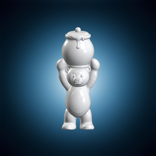 Bear With Honey Pot Animal Figurine