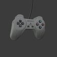 thumbnail1.png Classic Game Controller 3D Model – Printable & Game Asset (STL / OBJ)