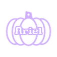 Ariel.stl US PERSONALIZED PUMPKIN DECORATION FOR TOP 3000 USA FIRST NAMES