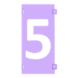 5.stl Stencil numbers for Spray Paints - silhouette numbers