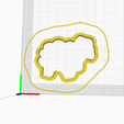 2.png sheep cookie cutter / Clay Cutter