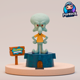 squidward-stylized-diorama-front.png Squidward Tentacles Stylized Diorama | 3D Printable Model