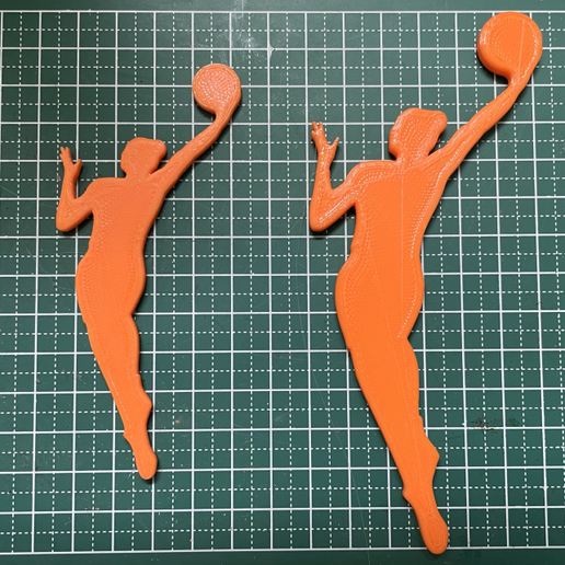 🎨 WNBA Logowoman・Free STL File for 3D printing・Cults