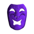 Dramatic Mask texture.stl Masque de comédie dramatique Lethal Company