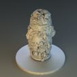 Box_Skull_Roses_Platre_03.jpg STL file Baroque Halloween box・3D printable design to download
