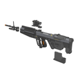 4.png M392 Assault Rifle - Halo - Printable 3d model - STL + CAD bundle - Commercial Use