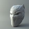 black panter mask.jpg Black Panther Mask from Civil War 3D print model