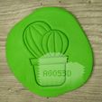 IMG_20190903_140350.jpg PACK 12 CACTUS - cookie cutter - mexican party, desert, summer - dough and clay cutter - 12cm