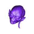 Cabeza.stl STL file Gollum - The Hobbit - The Lord of the Rings・3D printable model to download
