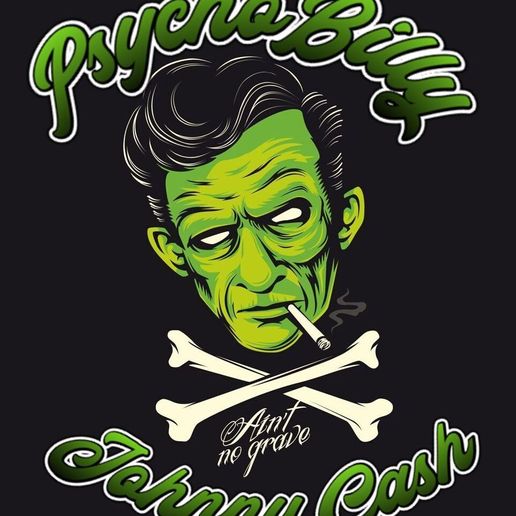 Psychobilly Johnny cash 3D model