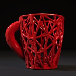 10006.jpg Файл 3D Cup voronoi・Дизайн 3D принтера для загрузки