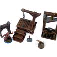 Executioners-Set-Painted-miniatures-by-Mystic-Pigeon-Gaming-14-min.jpg Gallows Stocks And Guillotine Tabletop Terrain Set