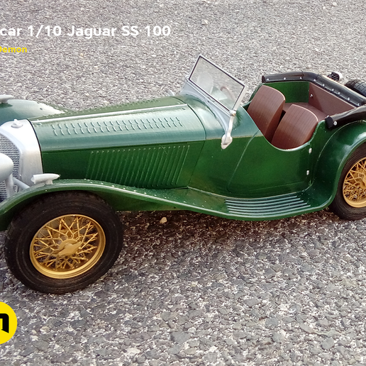 RC-model-Jaguar-by-3Demo07.png 3D file Vintage cars - 3 + 2 GRATIS !!!!・Template to download and 3D print, 3D-mon