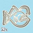 03-2.jpg Underwater world cookie cutters - european monkfish (style 1)
